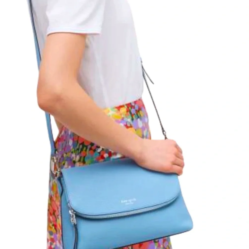 Never used! Kate Spade New York Crossbody. Blue. - Picture 1 of 6